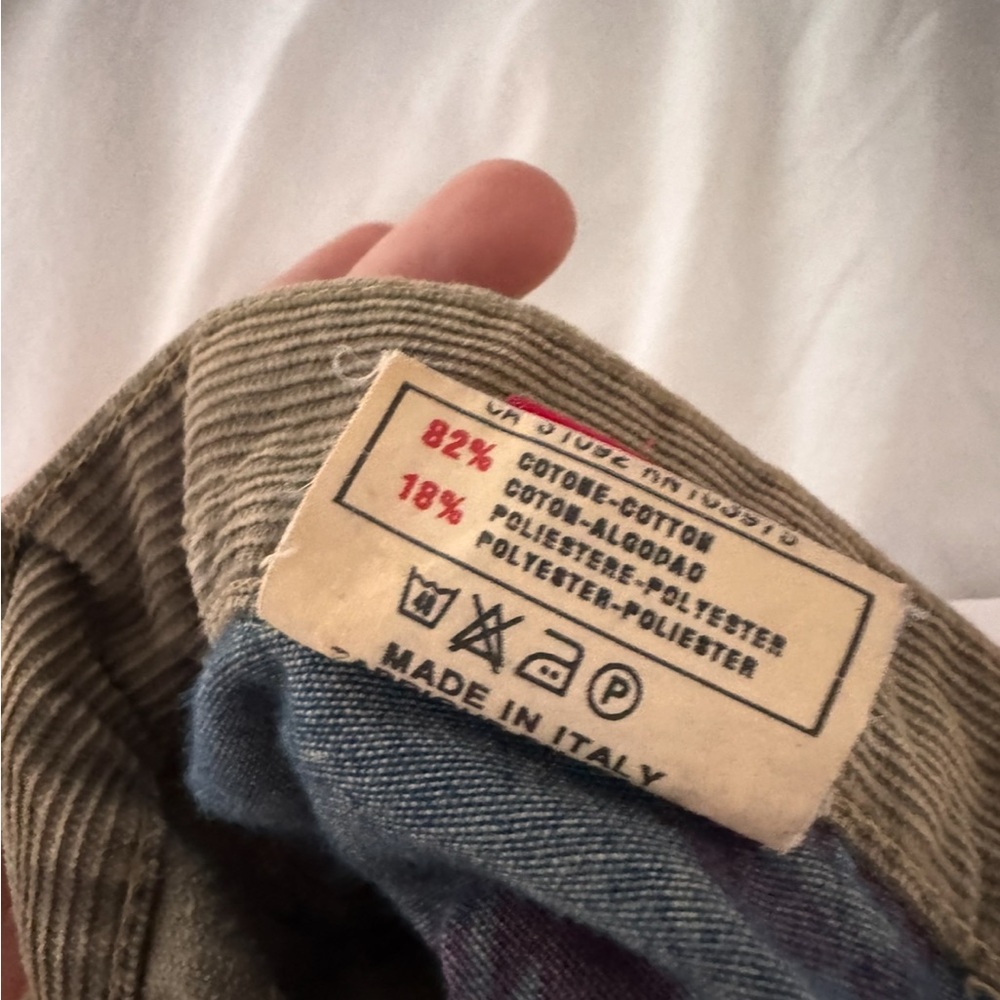 Vintage Miss Sixty Beige Corduroy Flare Pants